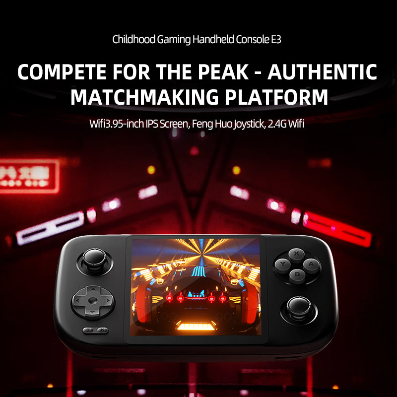 NEW GAMEMT E3 Vigor 3.95-inch IPS Screen ARM CORTEX-A7 Retro Handheld Game Console
