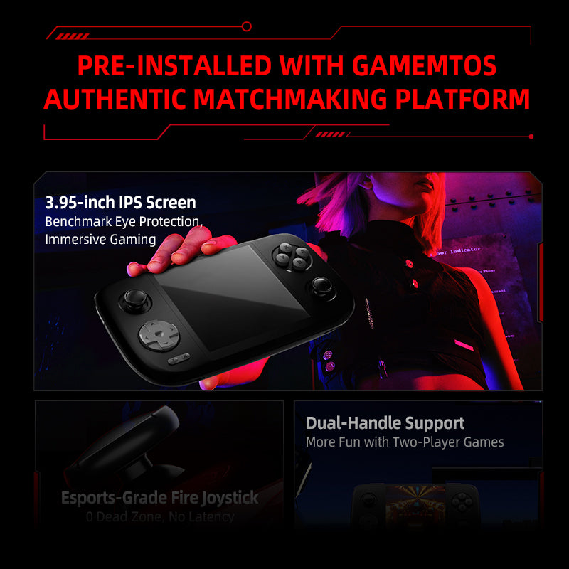 NEW GAMEMT E3 Vigor 3.95-inch IPS Screen ARM CORTEX-A7 Retro Handheld Game Console
