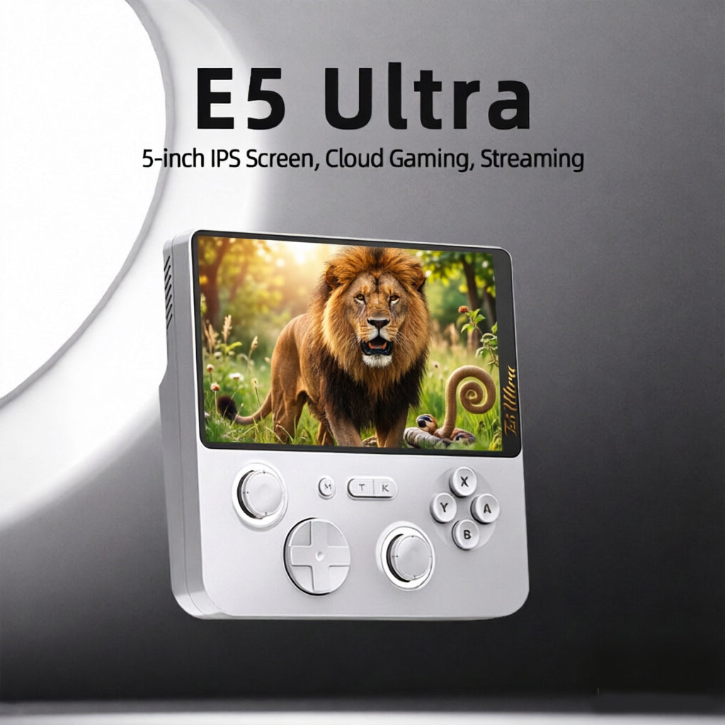 GAMEMT E5 Ultra 5-inch T620 Chip 6+128GB Android Handheld Game Console